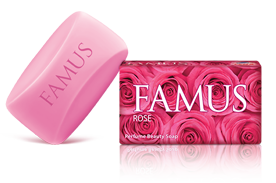  Famus Perfume Beauty Soap Rose 