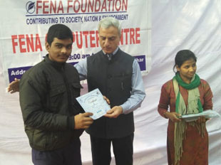 Certificate distribution at VIDYA by JMD